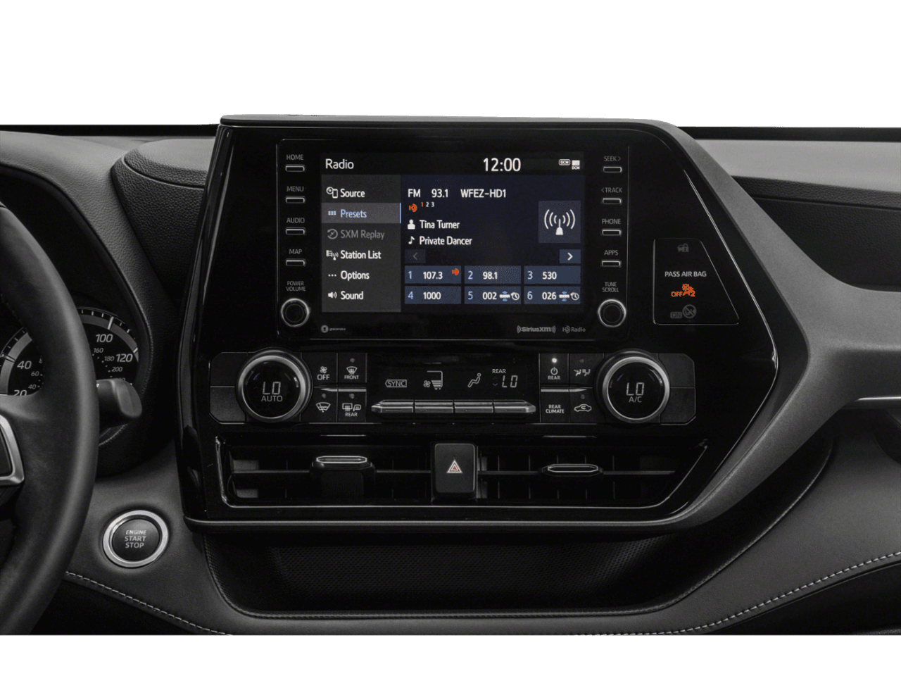2020 Toyota Highlander LE - Interior Stereo System