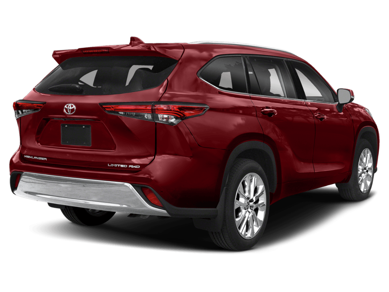 2020 Toyota Highlander Limited - Rear 3/4, facing to the right