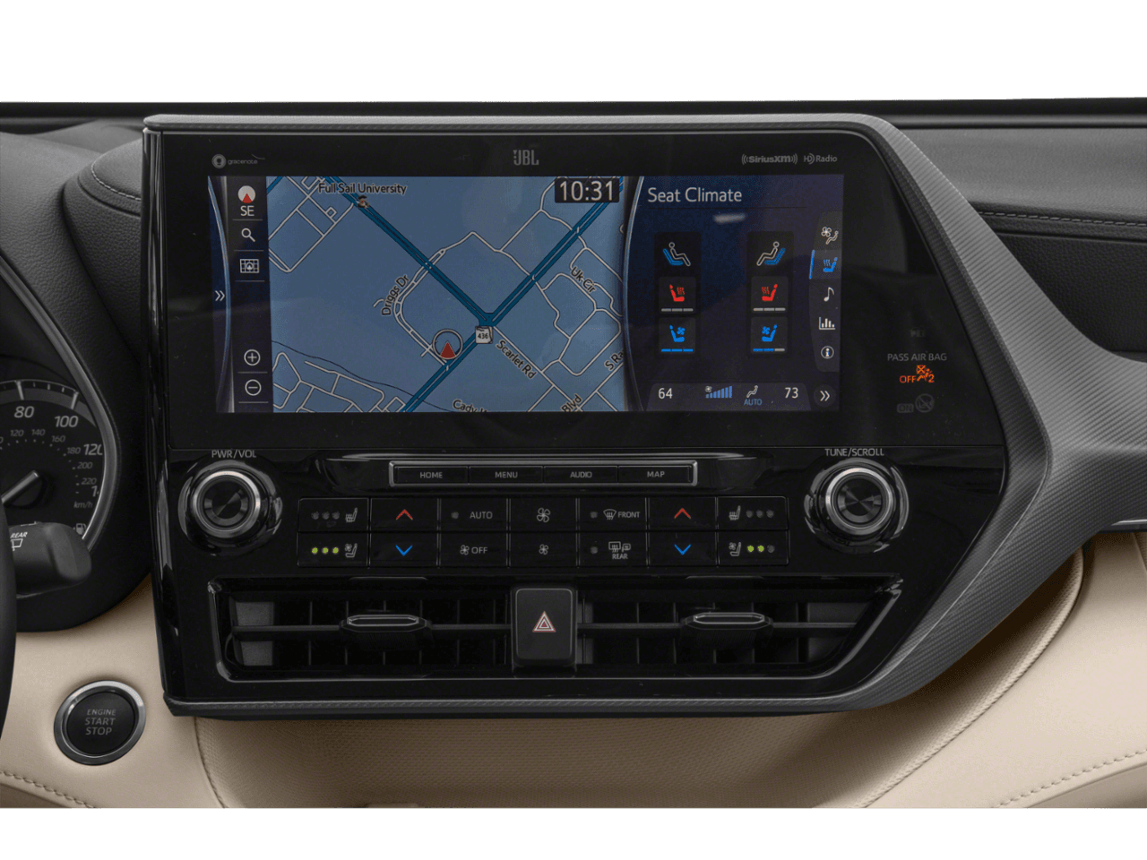 2020 Toyota Highlander Platinum - Interior Navigation System
