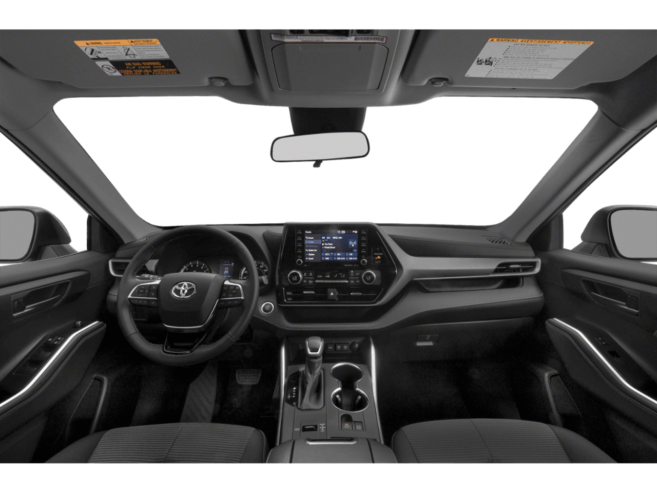 2020 Toyota Highlander LE - Interior Full Dash Basic