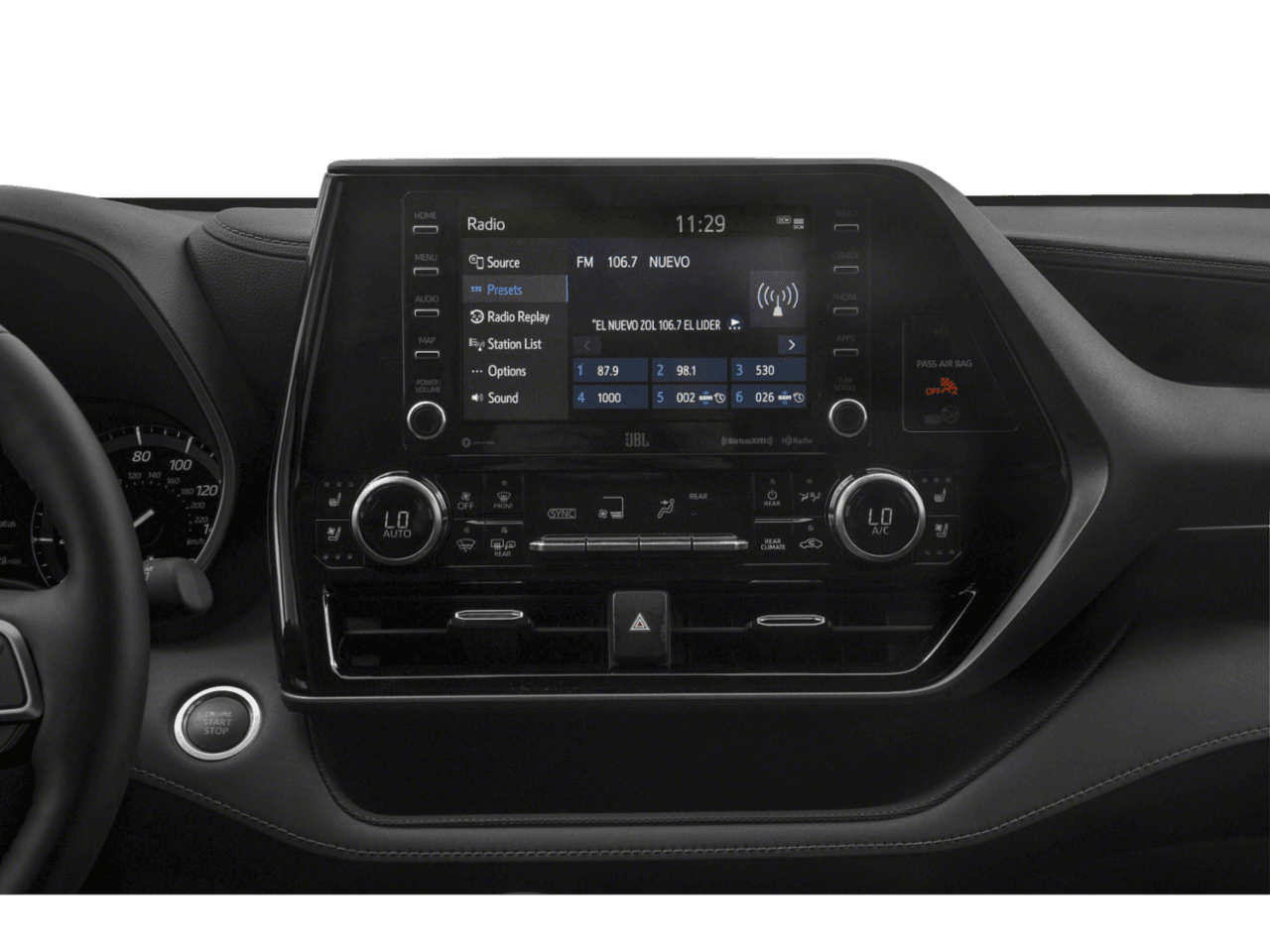 2020 Toyota Highlander Limited - Interior Stereo System