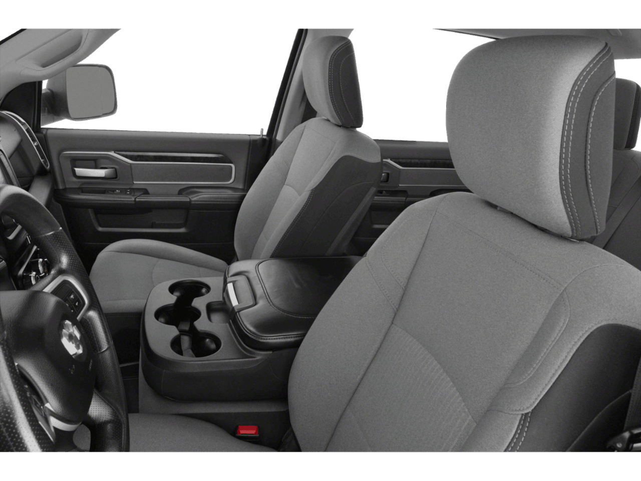 2020 Ram 2500 Lone Star - Interior Driver's Side with Door Open, Front Seat Feature