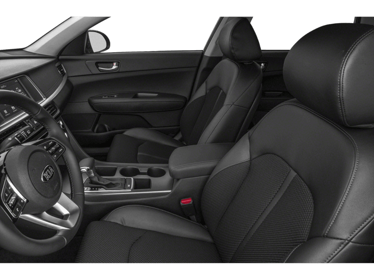 2020 Kia Optima S - Interior Driver's Side with Door Open, Front Seat Feature
