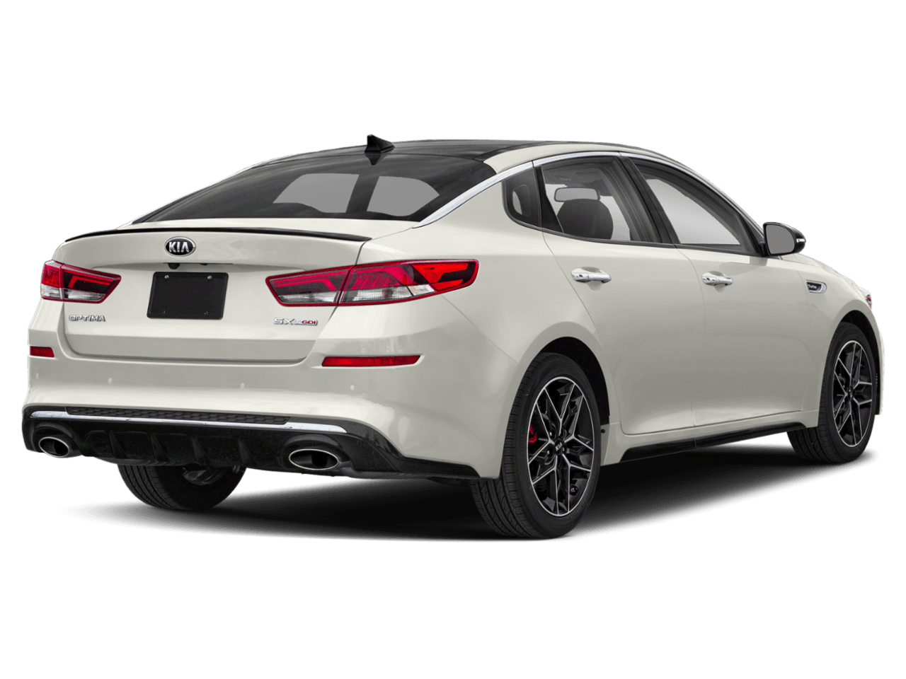 2020 Kia Optima SX - Rear 3/4, facing to the right