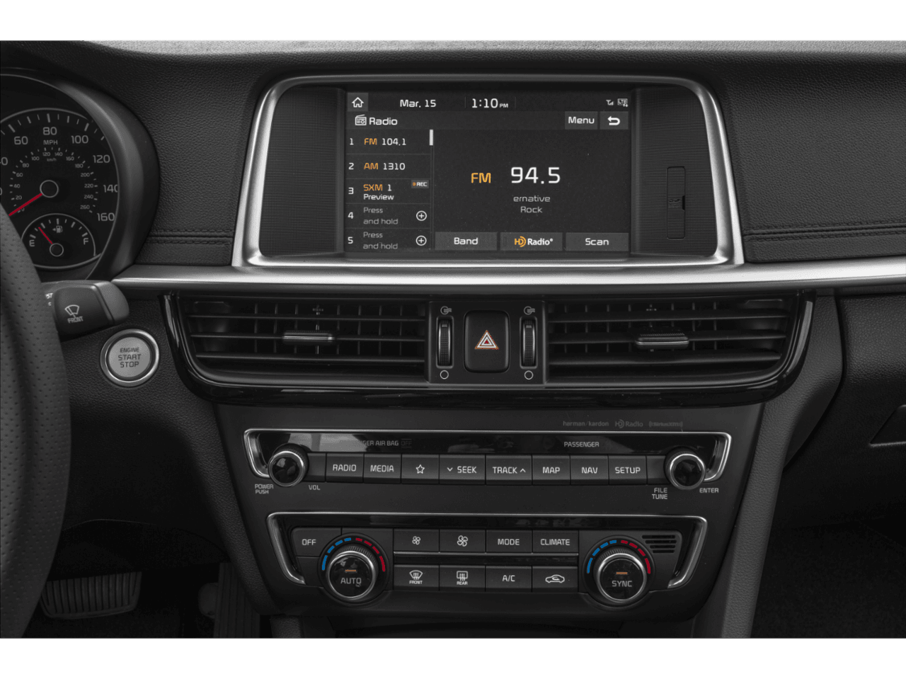 2020 Kia Optima SX - Interior Stereo System