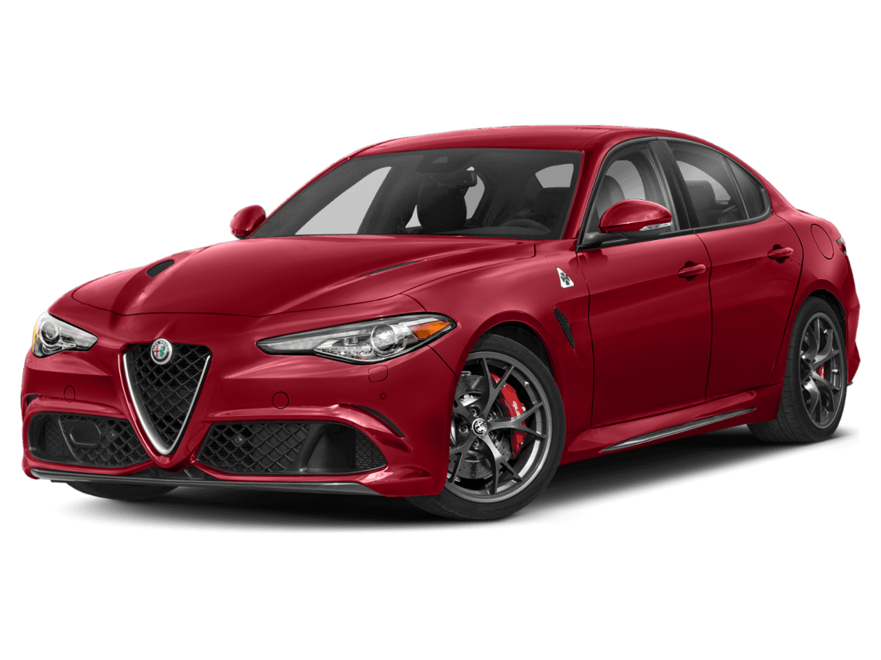 2020 Alfa Romeo Giulia Quadrifoglio - Front 3/4, facing to the left