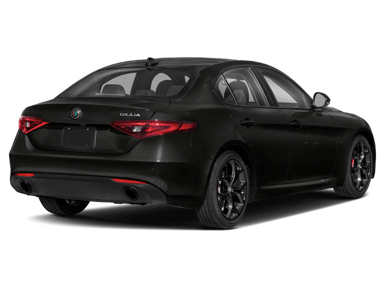 2020 Alfa Romeo Giulia Ti Sport - Rear 3/4, facing to the right