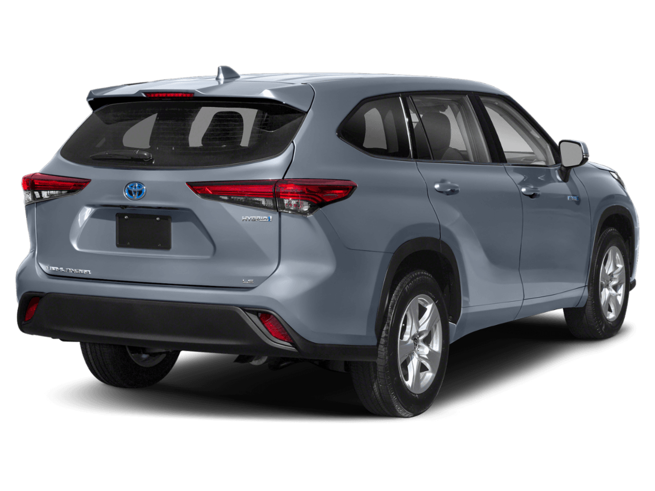 2020 Toyota Highlander Hybrid LE - Rear 3/4, facing to the right