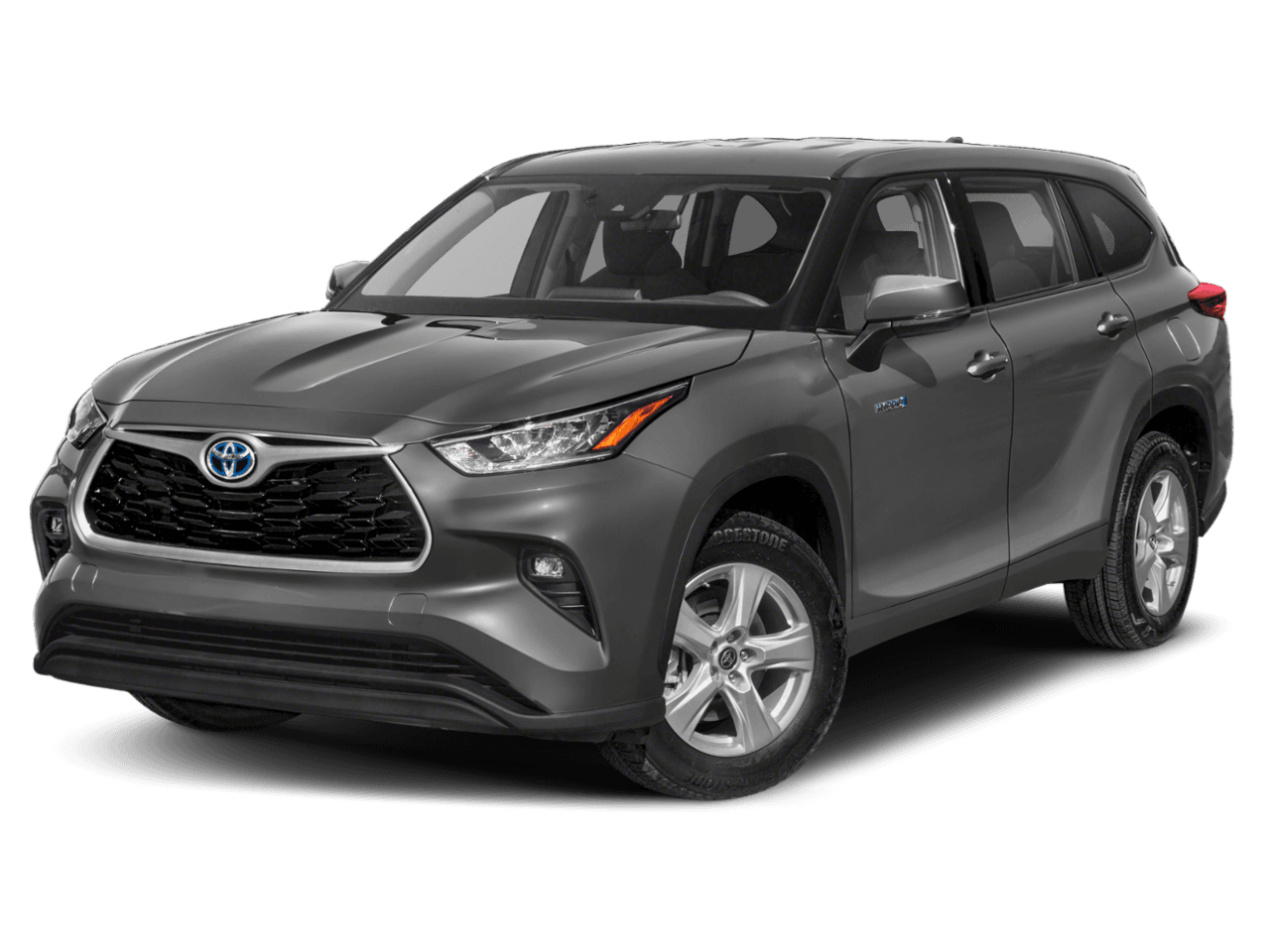 2020 Toyota Highlander Hybrid XLE - Front 3/4, facing to the left