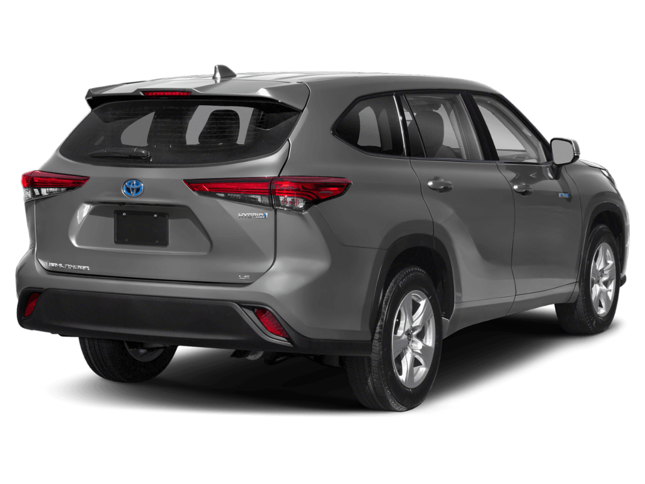 2020 Toyota Highlander Hybrid XLE - Rear 3/4, facing to the right