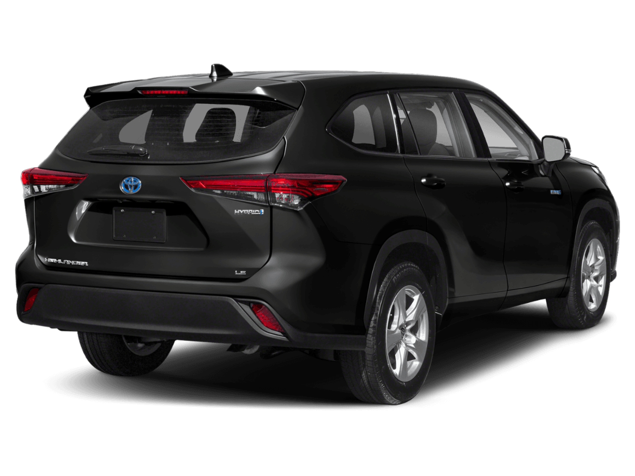 2020 Toyota Highlander Hybrid XLE - Rear 3/4, facing to the right