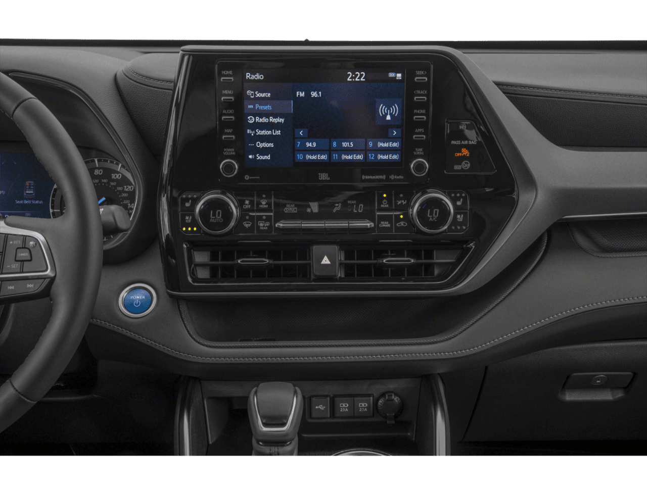 2020 Toyota Highlander Hybrid Limited - Interior Stereo System