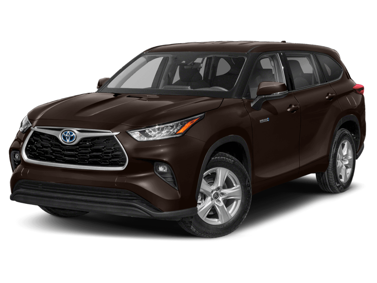 2020 Toyota Highlander Hybrid LE - Front 3/4, facing to the left