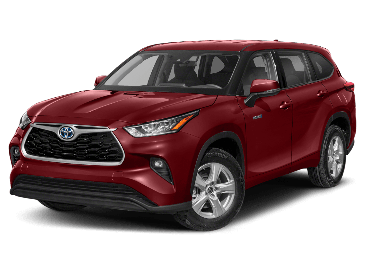 2020 Toyota Highlander Hybrid LE - Front 3/4, facing to the left