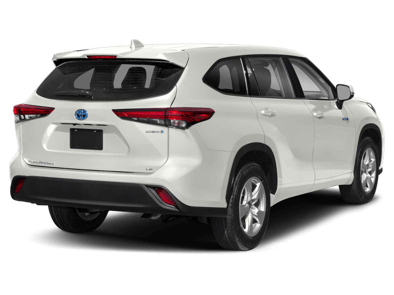 2020 Toyota Highlander Hybrid LE - Rear 3/4, facing to the right