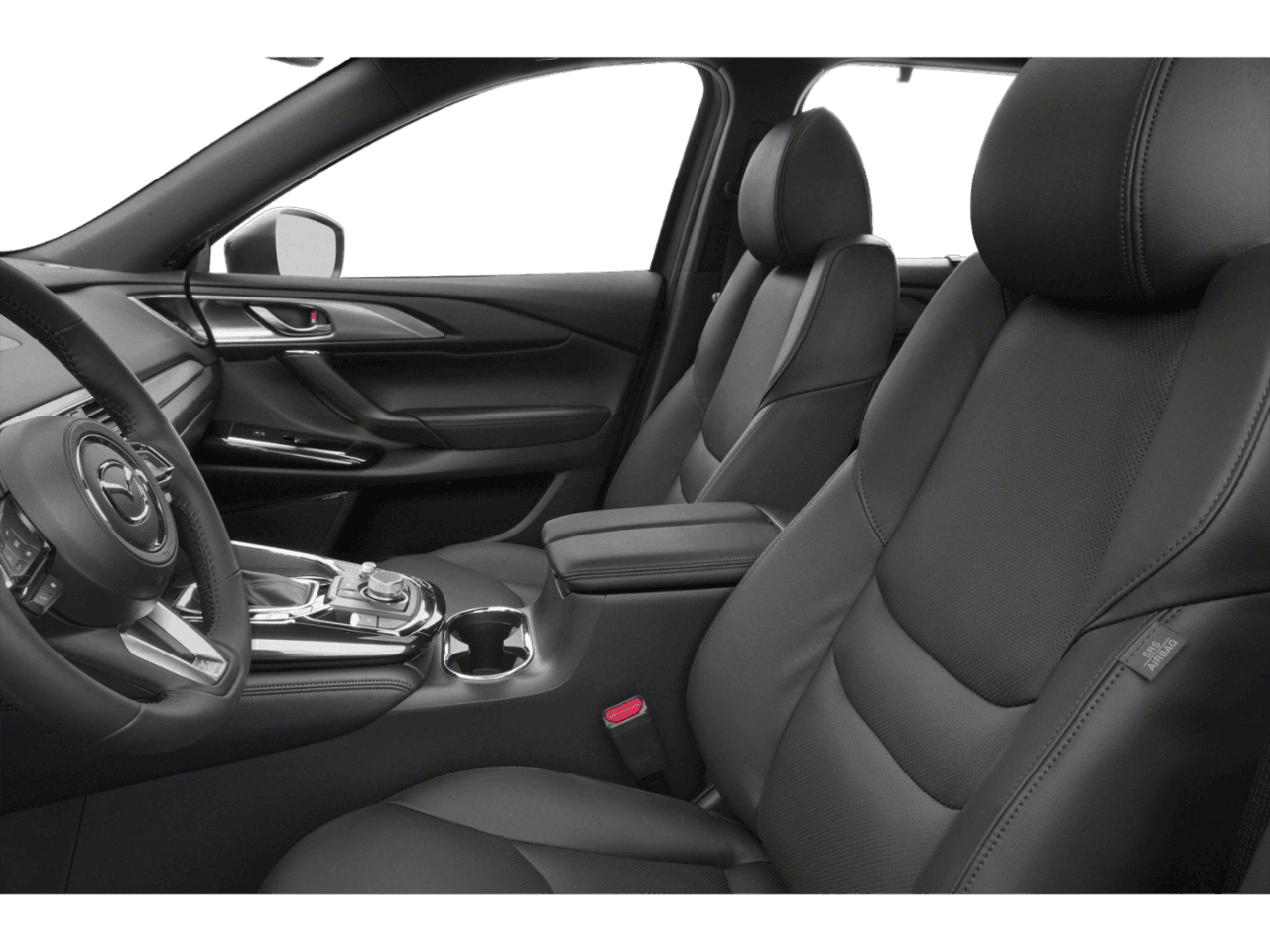 2020 Mazda CX-9 Touring - Interior Driver's Side with Door Open, Front Seat Feature