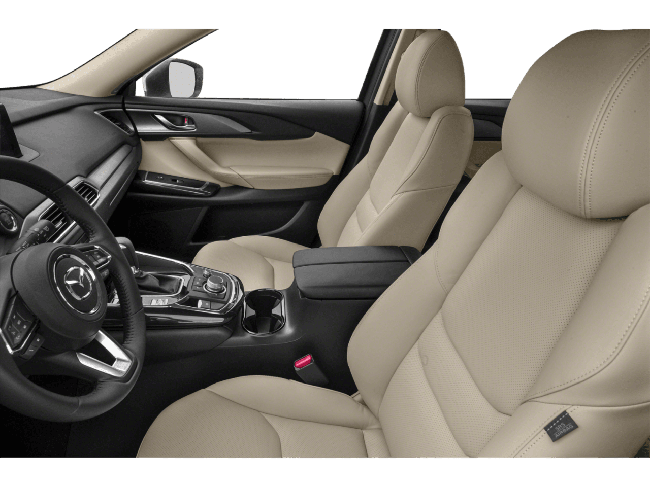 2020 Mazda CX-9 Touring - Interior Driver's Side with Door Open, Front Seat Feature