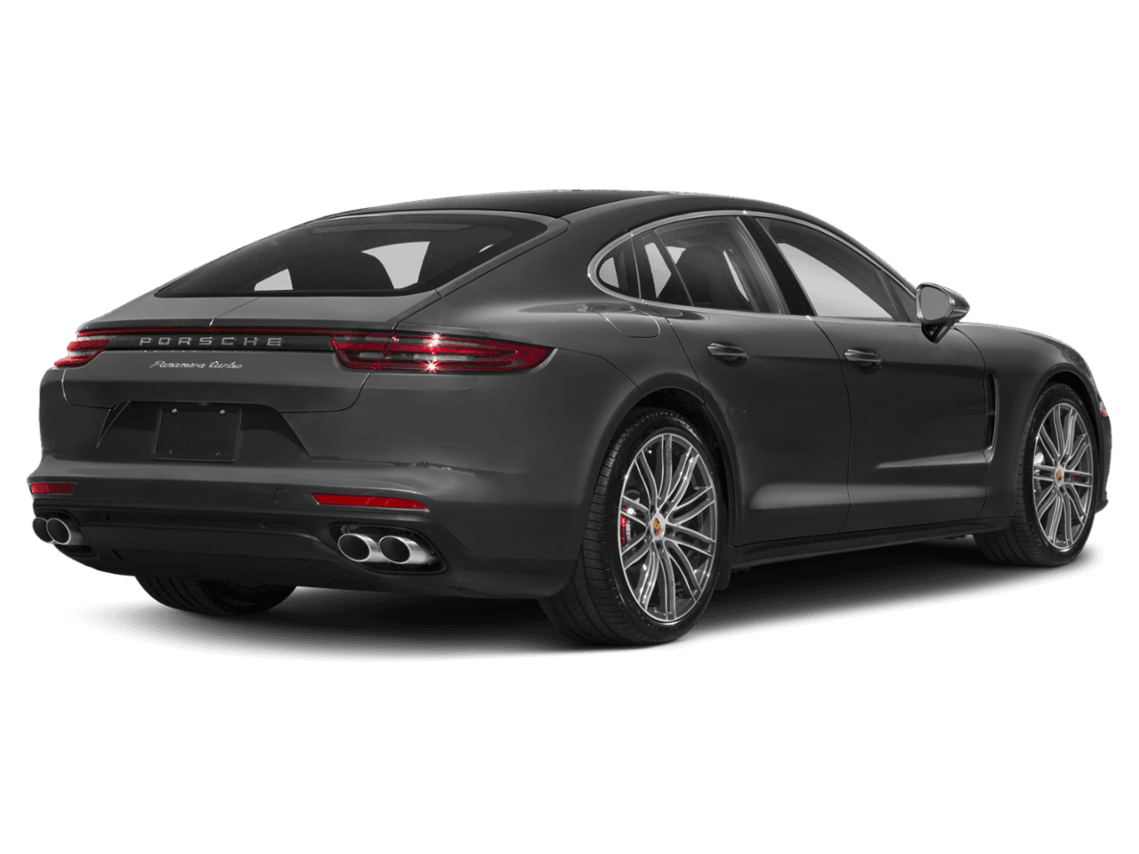 2020 Porsche Panamera Turbo - Rear 3/4, facing to the right