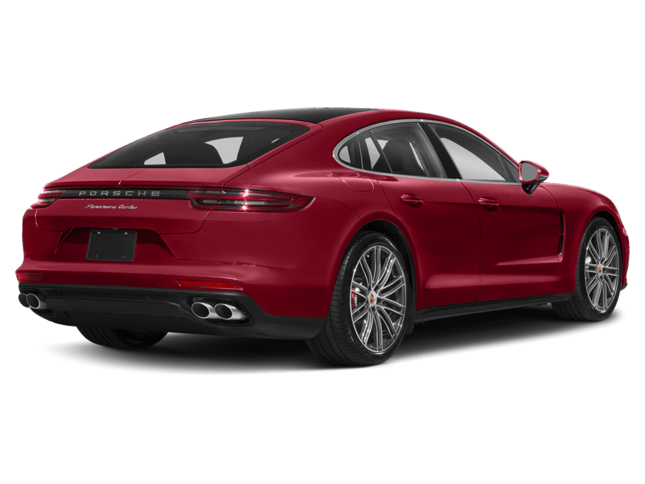 2020 Porsche Panamera Turbo - Rear 3/4, facing to the right
