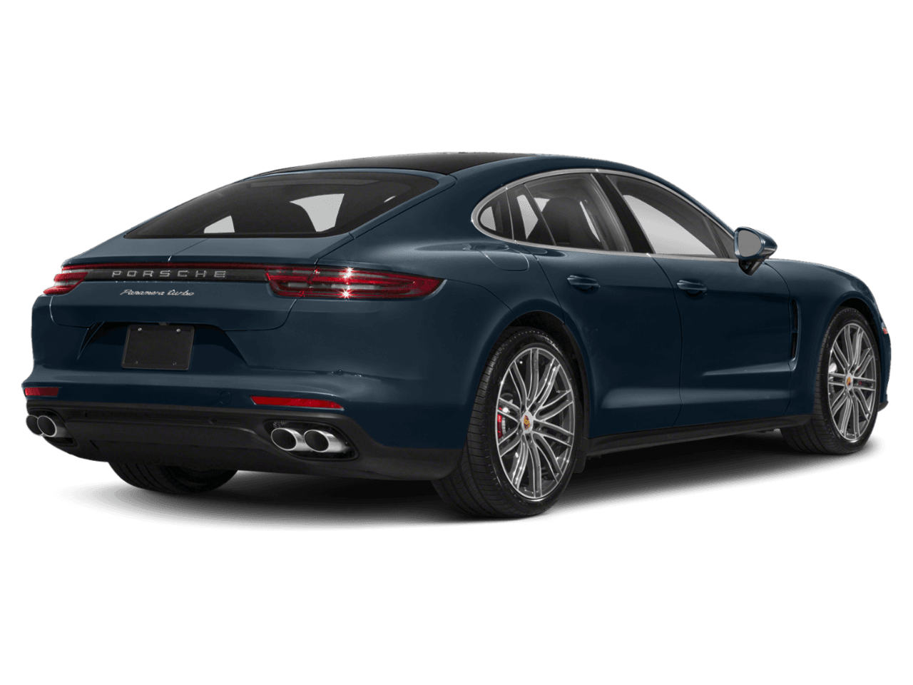 2020 Porsche Panamera Turbo Executive - Rear 3/4, facing to the right