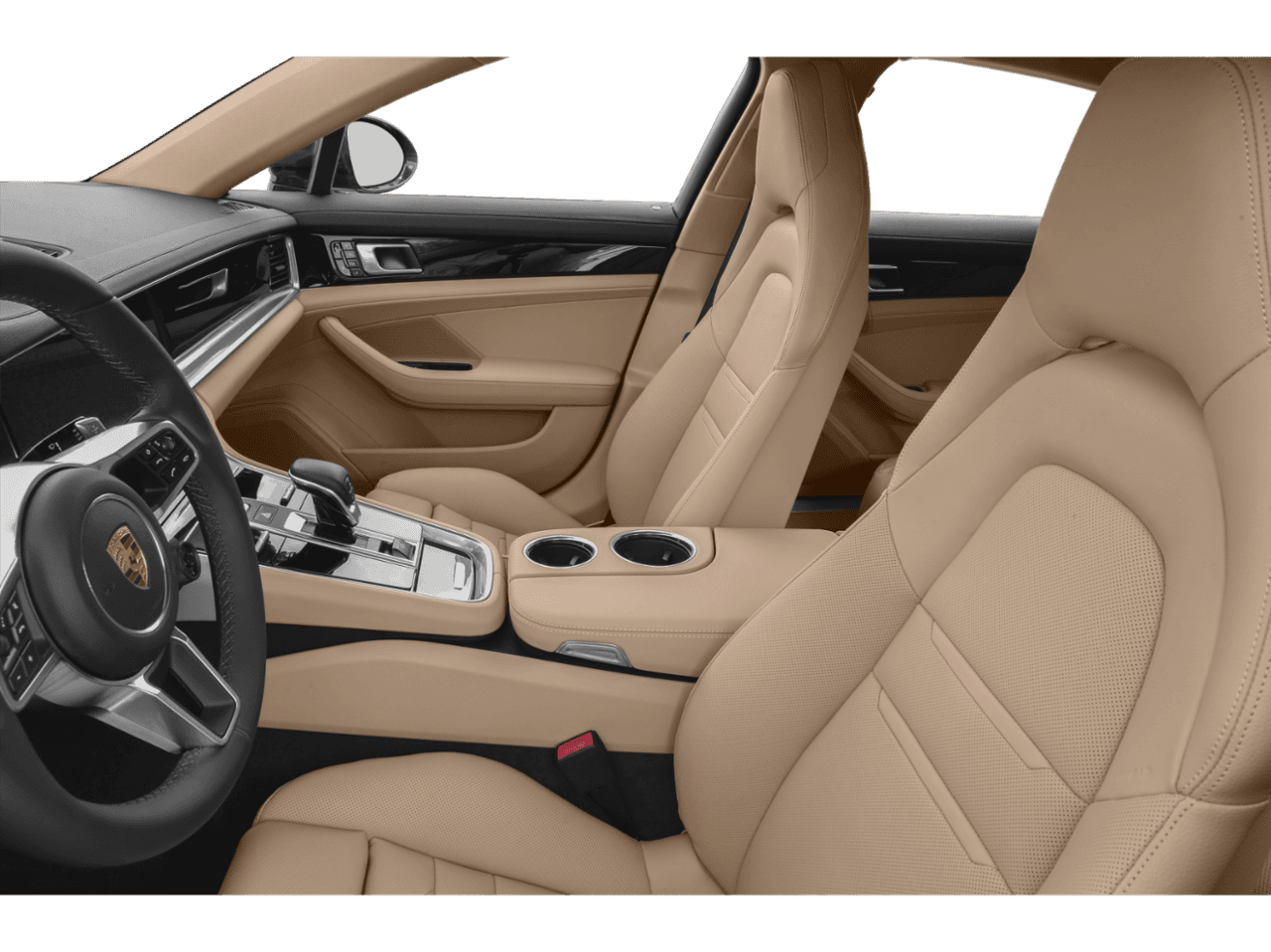 2020 Porsche Panamera 4 E-Hybrid Executive - Interior Driver's Side with Door Open, Front Seat Feature