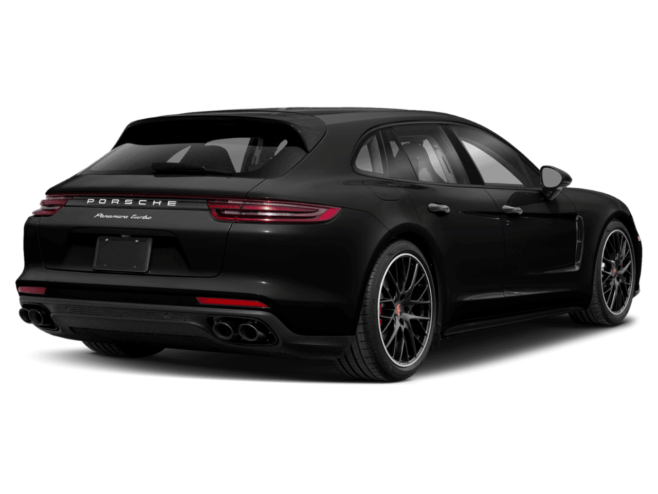 2020 Porsche Panamera Turbo - Rear 3/4, facing to the right