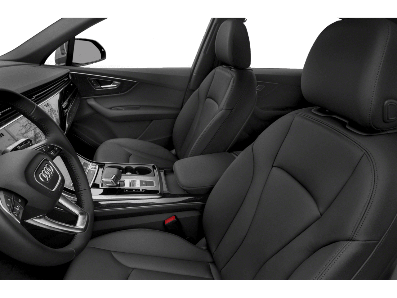 2020 Audi Q7 Premium Plus - Interior Driver's Side with Door Open, Front Seat Feature