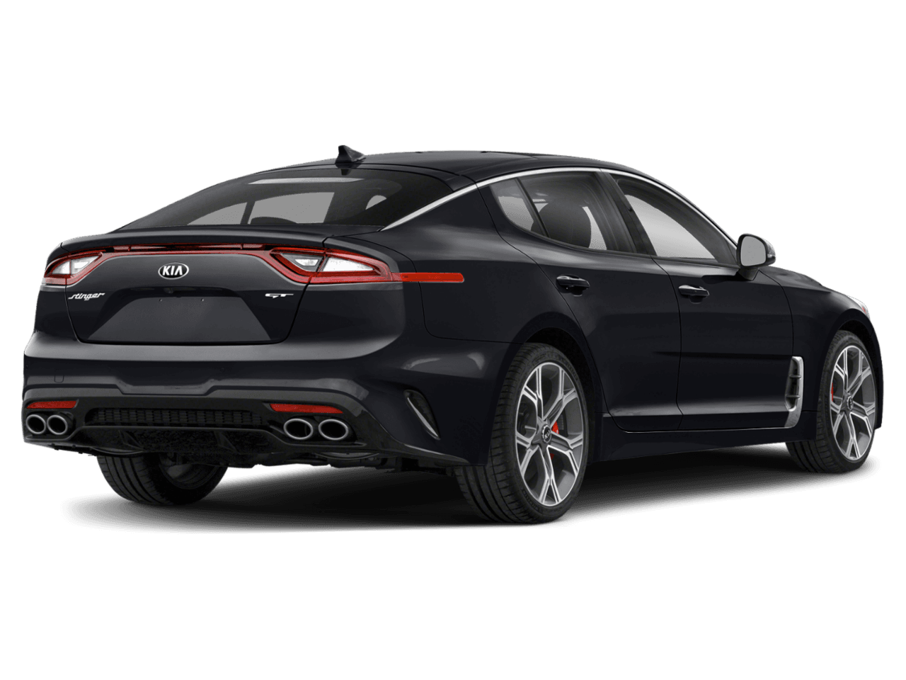 2020 Kia Stinger GT-Line - Rear 3/4, facing to the right