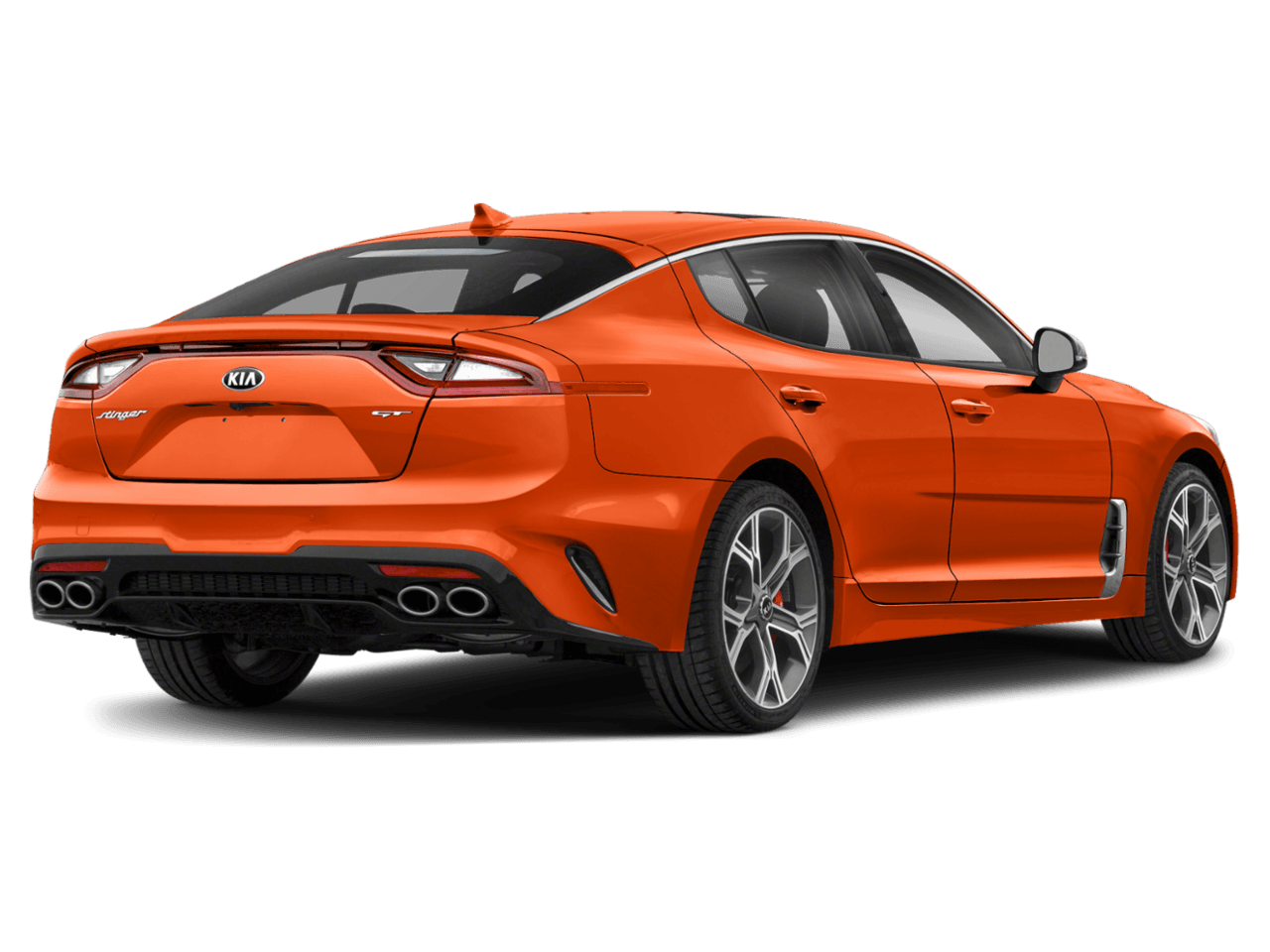 2020 Kia Stinger GT2 - Rear 3/4, facing to the right