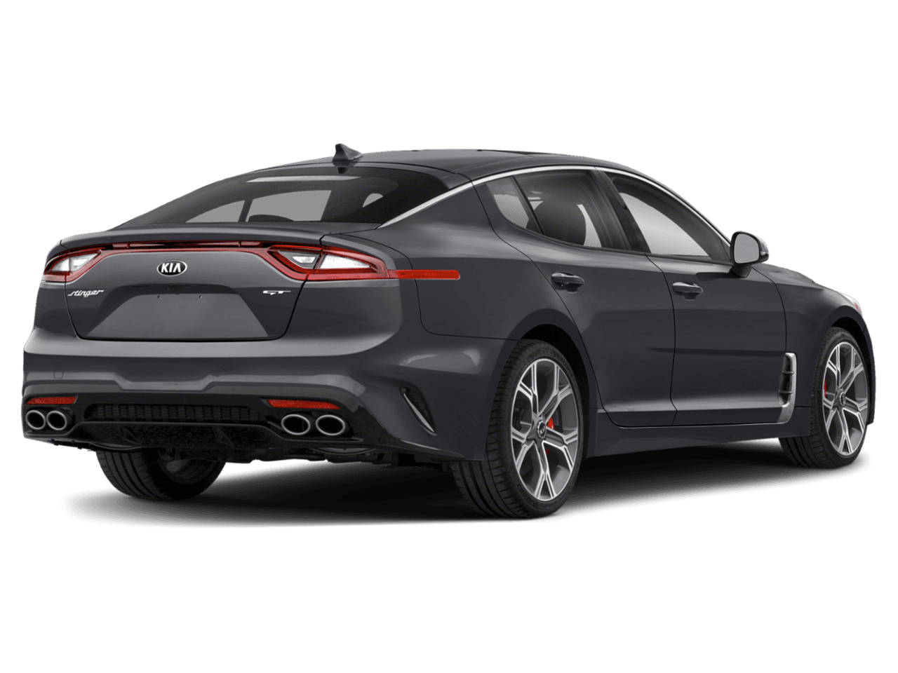 2020 Kia Stinger GT-Line - Rear 3/4, facing to the right