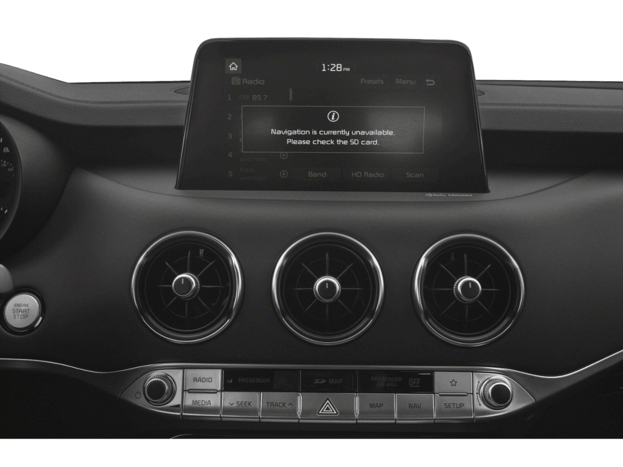 2020 Kia Stinger GT1 - Interior Navigation System