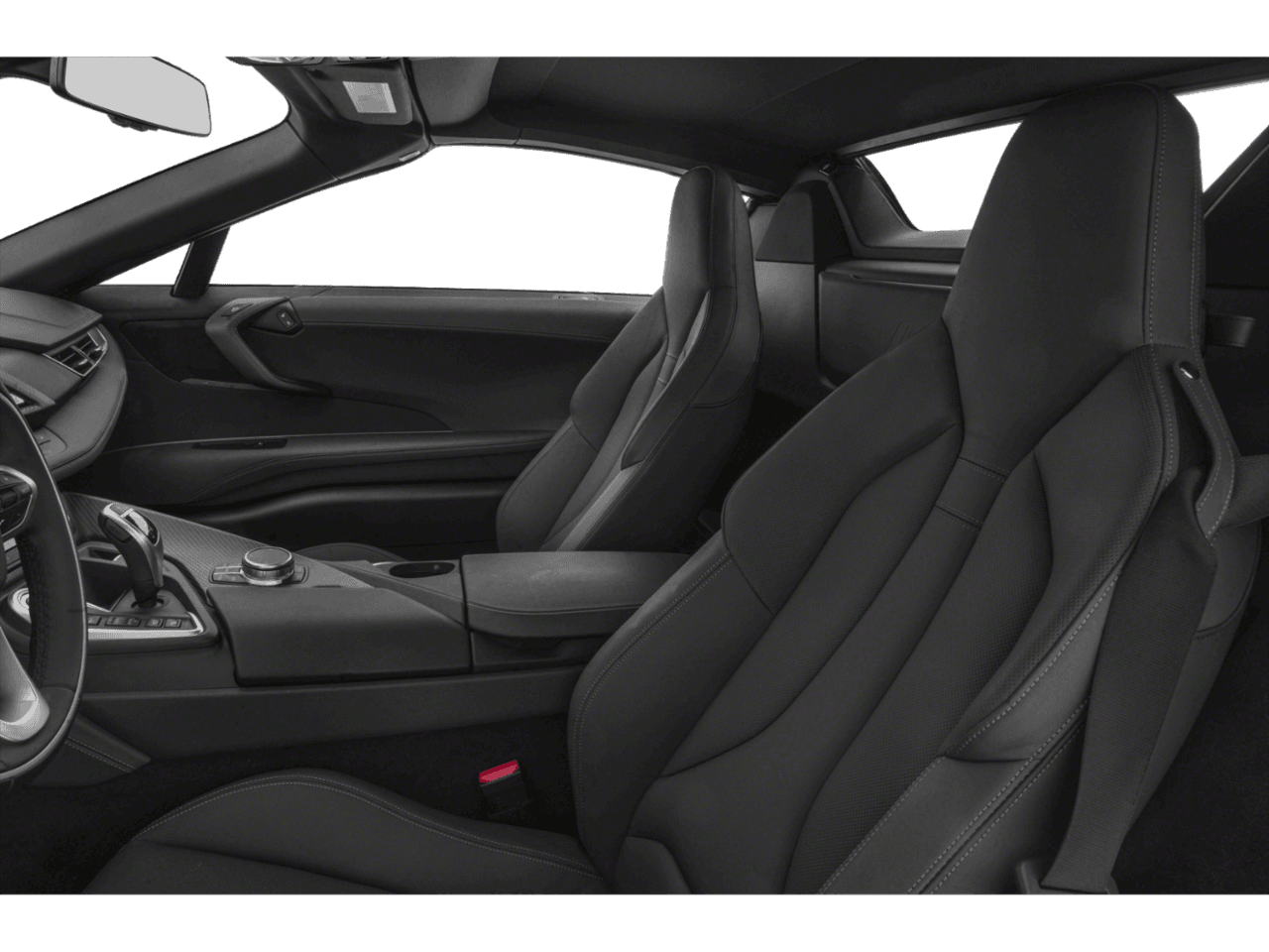 2020 BMW i8  - Interior Driver's Side with Door Open, Front Seat Feature