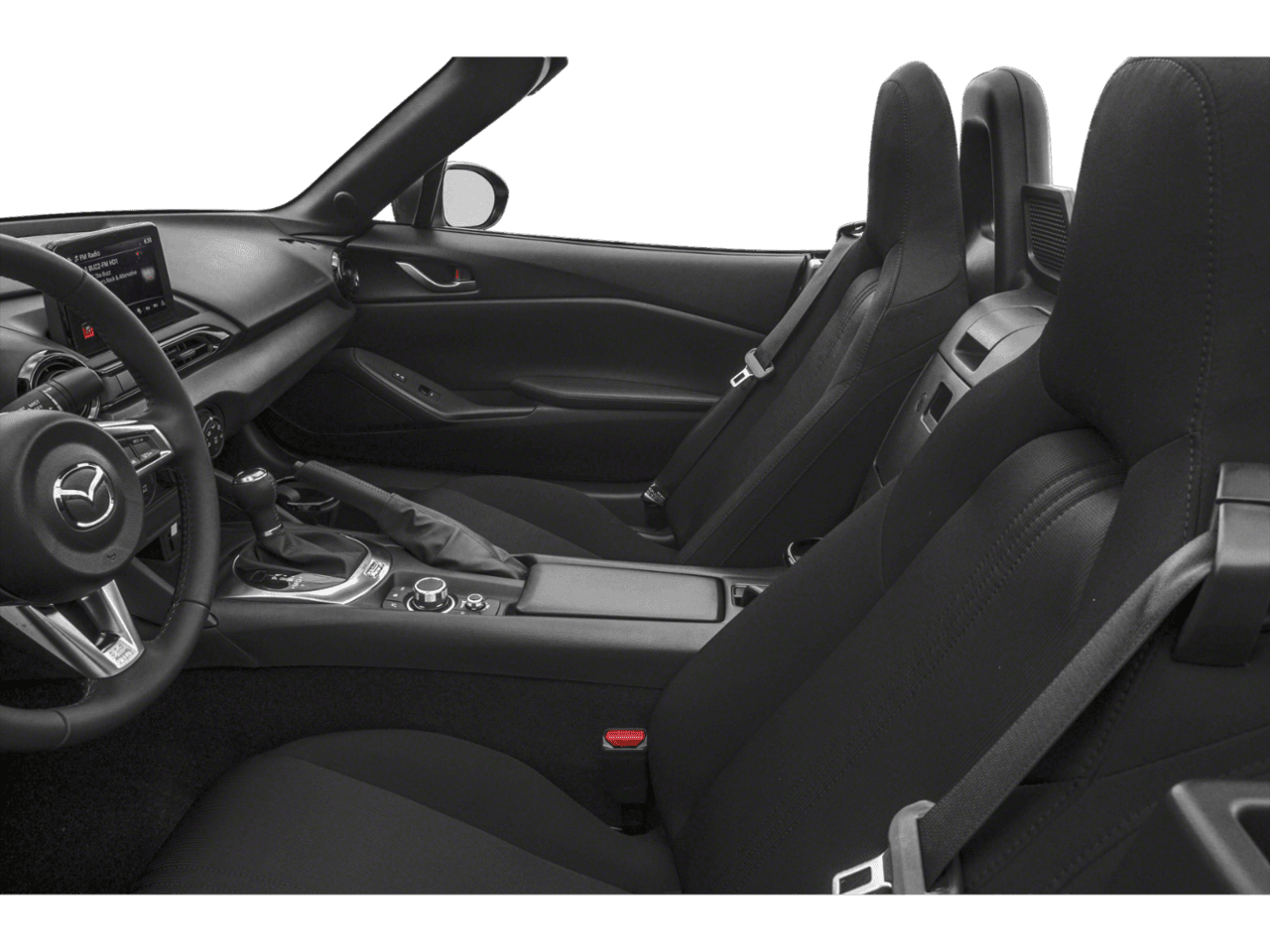 2020 Mazda MX-5 Miata Sport - Interior Driver's Side with Door Open, Front Seat Feature