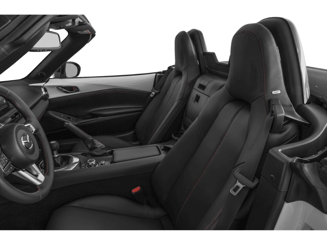 2020 Mazda MX-5 Miata Grand Touring - Interior Driver's Side with Door Open, Front Seat Feature