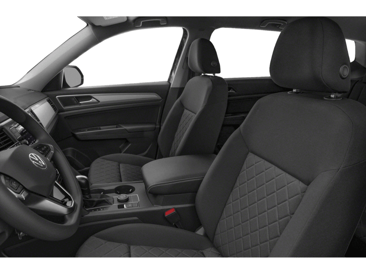 2021 Volkswagen Atlas 2.0T S - Interior Driver's Side with Door Open, Front Seat Feature