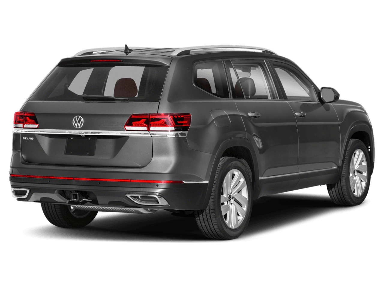 2021 Volkswagen Atlas 3.6L V6 SEL - Rear 3/4, facing to the right