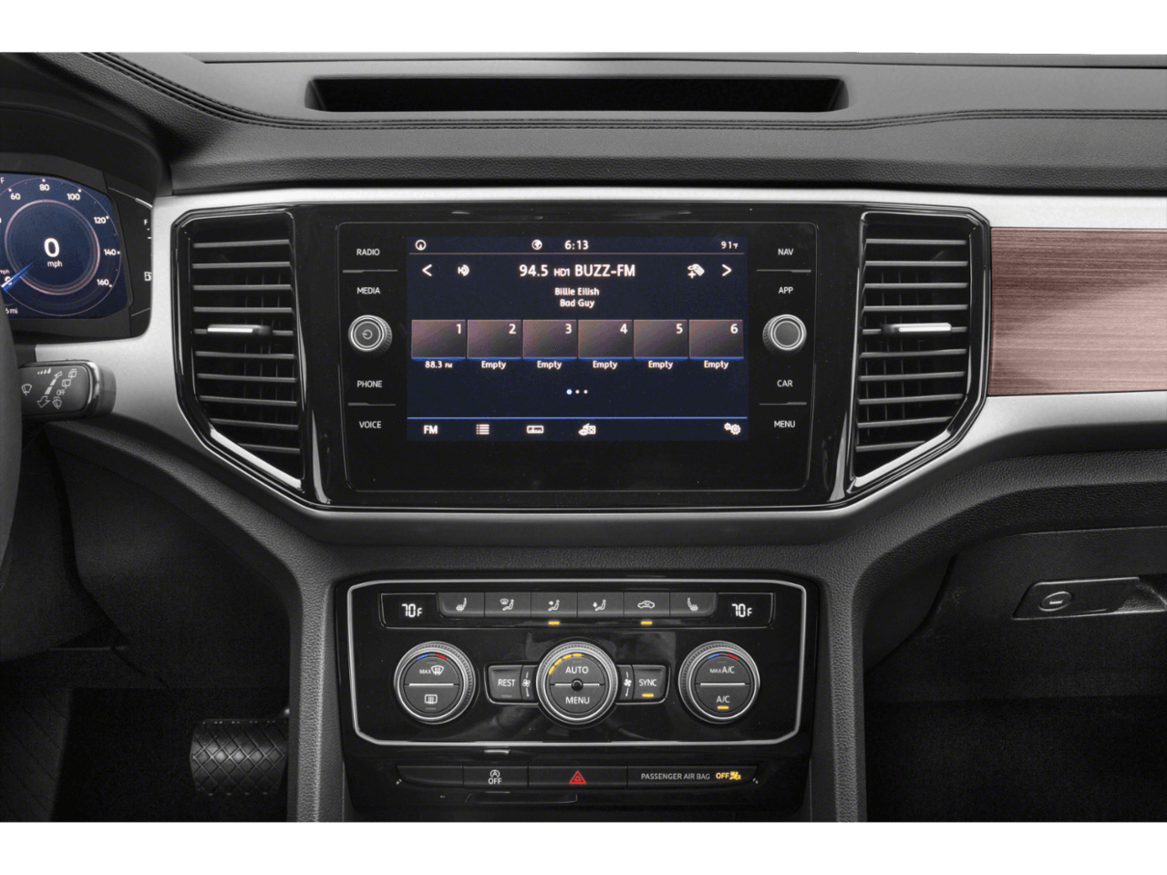 2021 Volkswagen Atlas 3.6L V6 SEL - Interior Stereo System