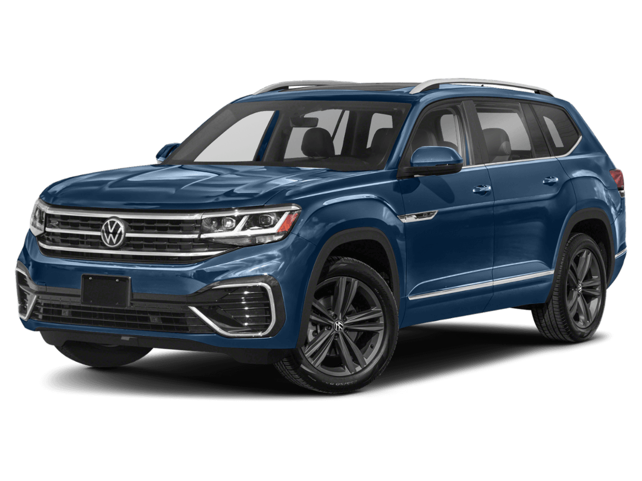 2021 Volkswagen Atlas 3.6L V6 SEL R-Line - Front 3/4, facing to the left