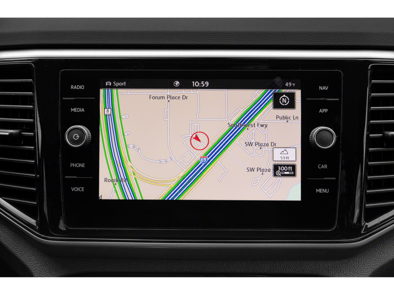 2021 Volkswagen Atlas 3.6L V6 SEL Premium - Interior Navigation System