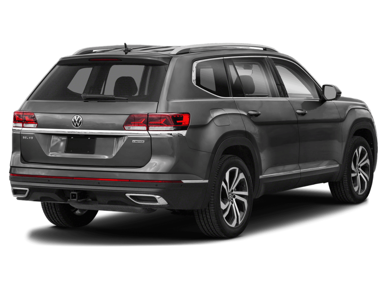 2021 Volkswagen Atlas 3.6L V6 SEL Premium - Rear 3/4, facing to the right