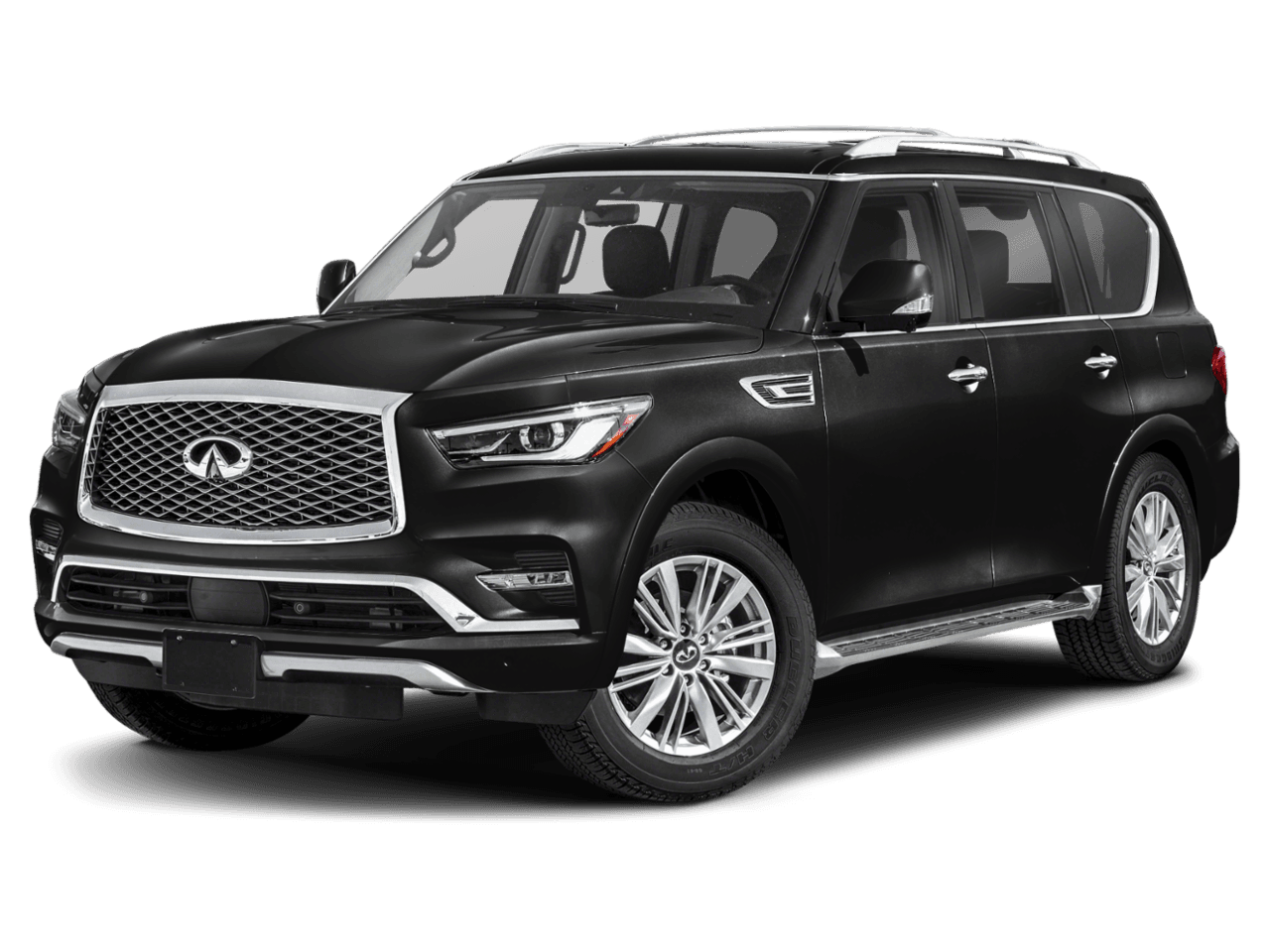 2021 INFINITI QX80 LUXE - Front 3/4, facing to the left
