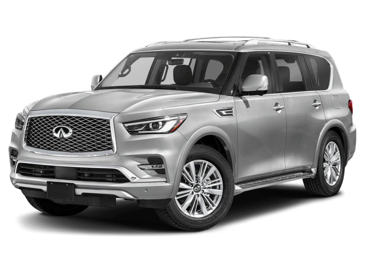 2021 INFINITI QX80 LUXE - Front 3/4, facing to the left