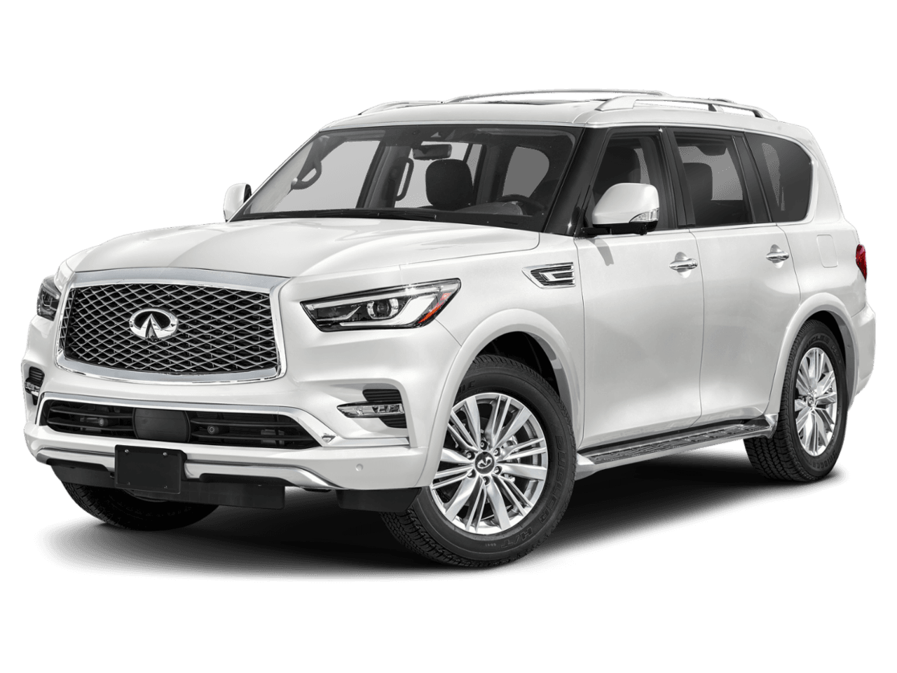 2021 INFINITI QX80 LUXE - Front 3/4, facing to the left