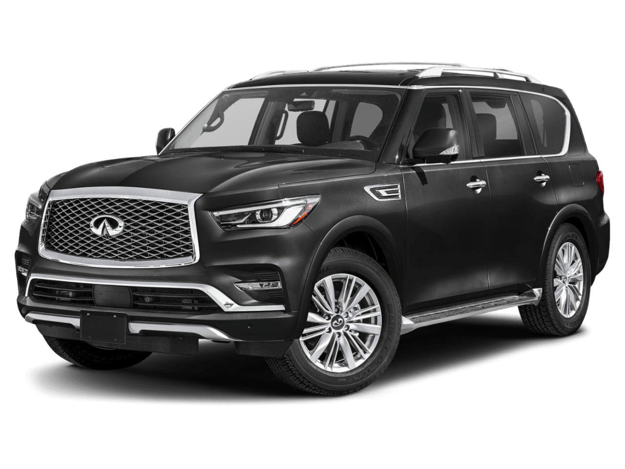 2021 INFINITI QX80 LUXE - Front 3/4, facing to the left