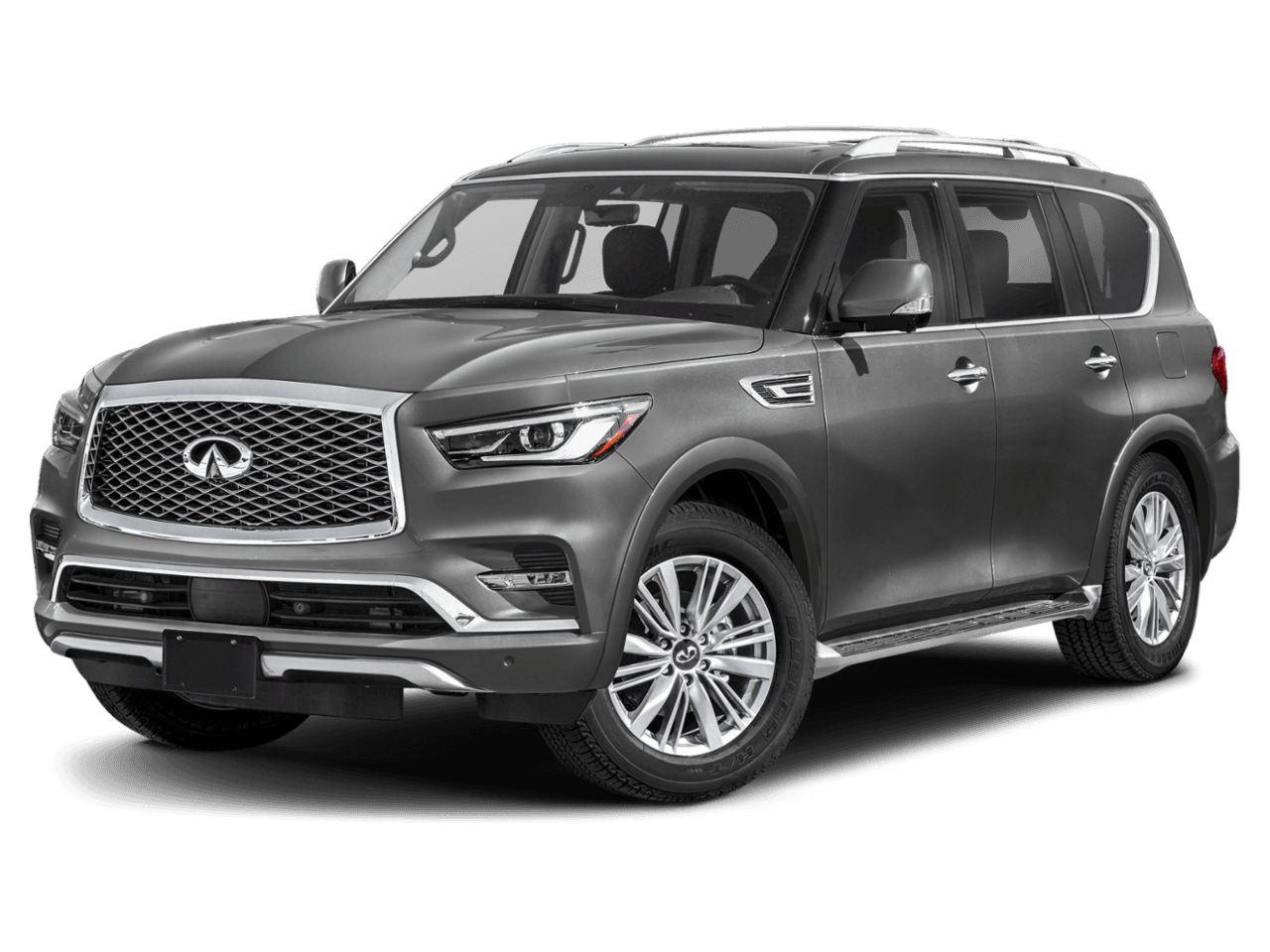 2021 INFINITI QX80 LUXE - Front 3/4, facing to the left