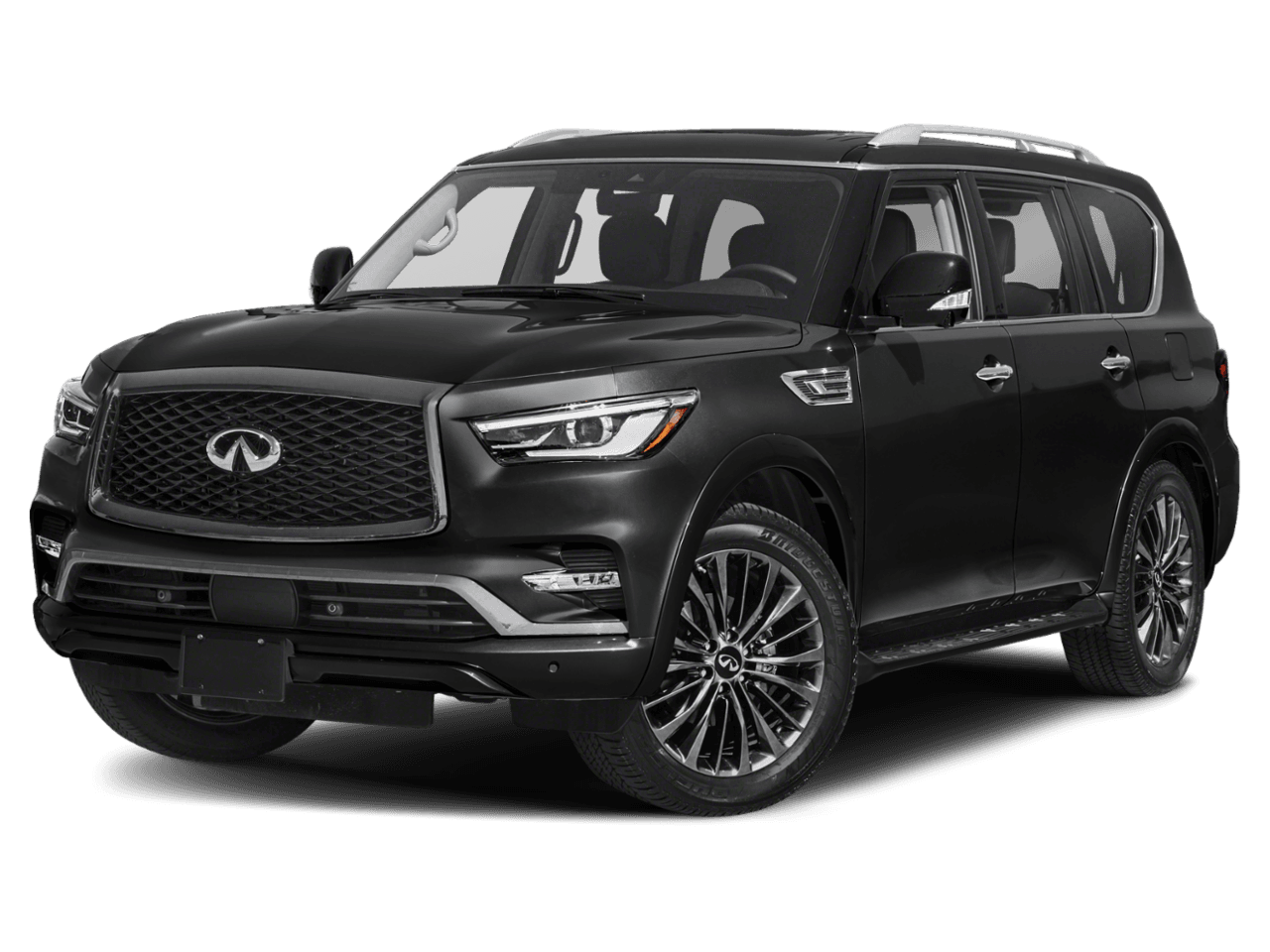 2021 INFINITI QX80 PREMIUM SELECT - Front 3/4, facing to the left