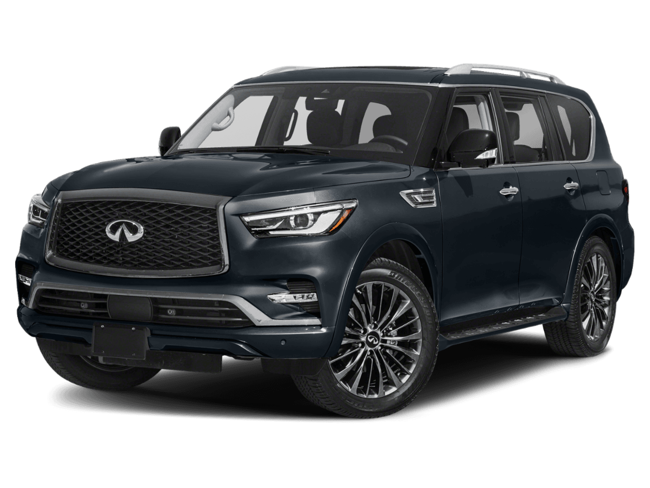2021 INFINITI QX80 PREMIUM SELECT - Front 3/4, facing to the left