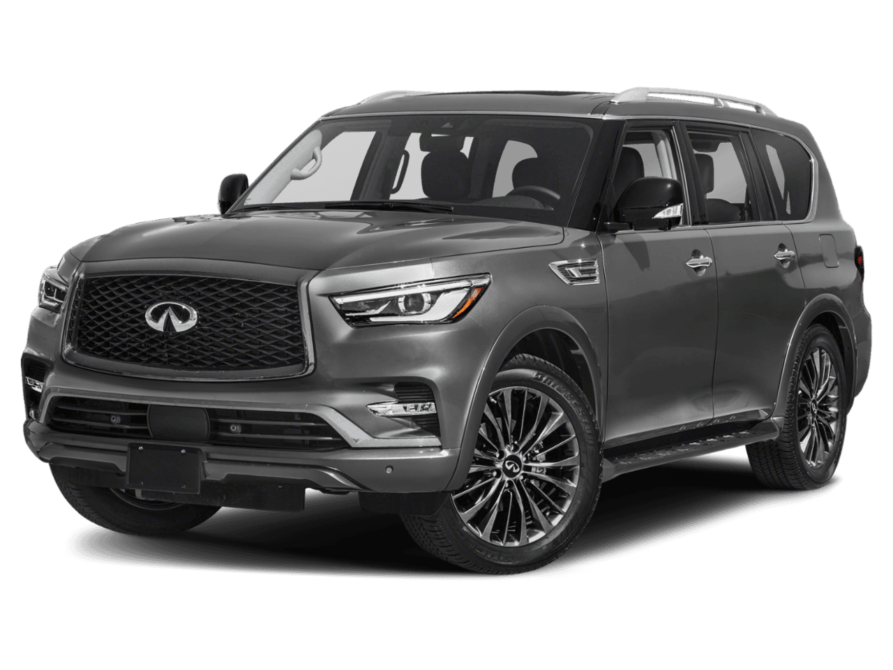 2021 INFINITI QX80 PREMIUM SELECT - Front 3/4, facing to the left