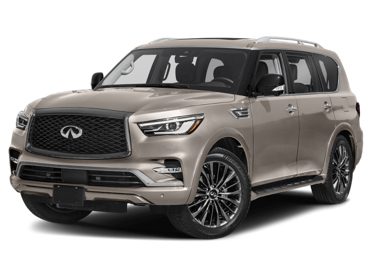 2021 INFINITI QX80 PREMIUM SELECT - Front 3/4, facing to the left