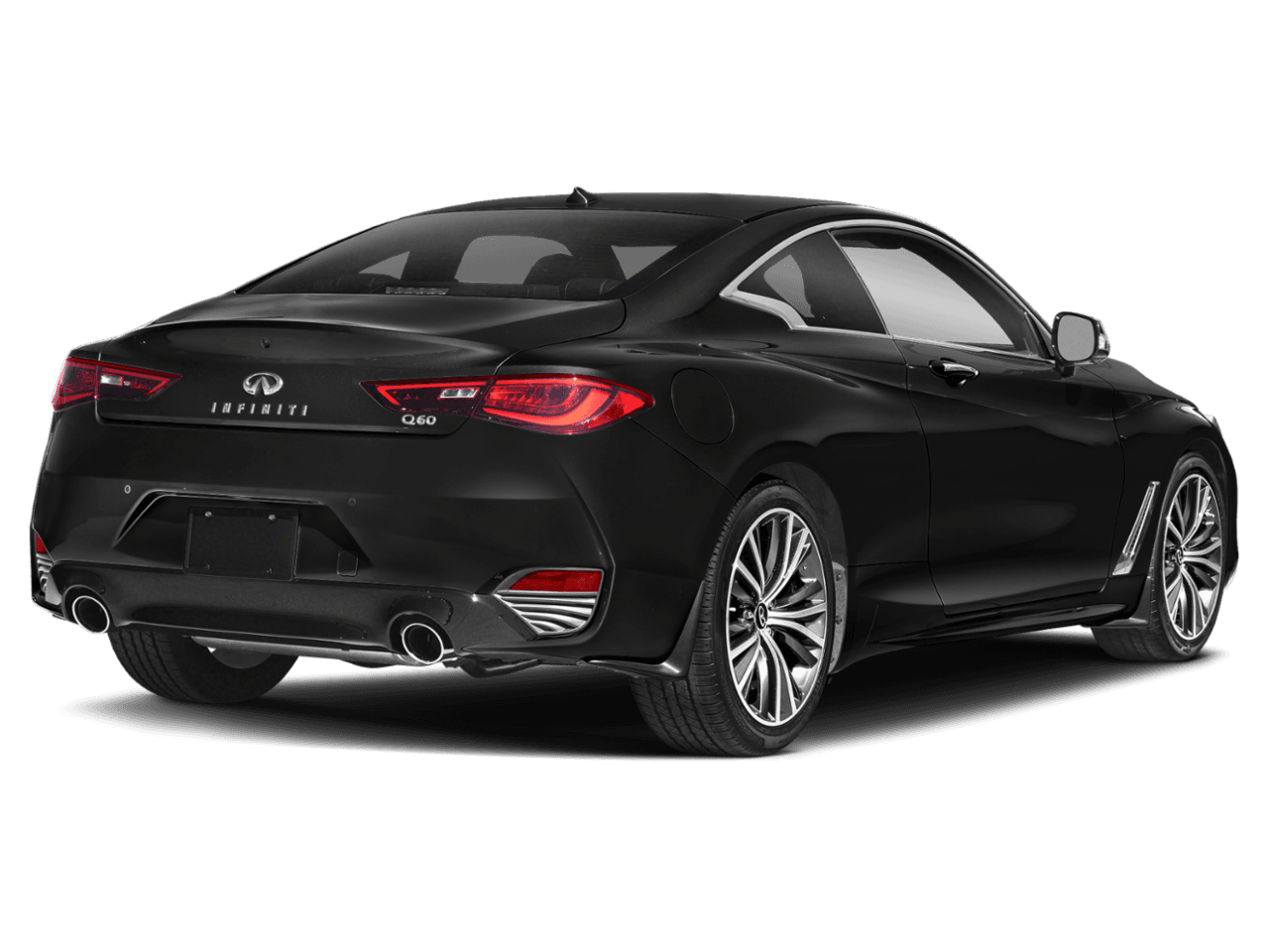 2021 INFINITI Q60 3.0t LUXE - Rear 3/4, facing to the right